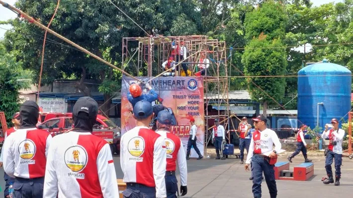 Sudin Gulkarmat Jakarta Barat menggelar berbagai lomba dalam rangka memeriahkan HUT ke 77 RI. (Ist)