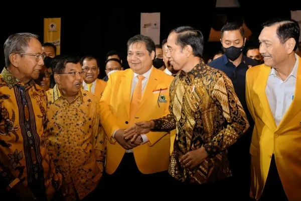 Ketua Umum Partai Golkar Airlangga Hartarto dalam HUT Golkar ke 58. (ist)