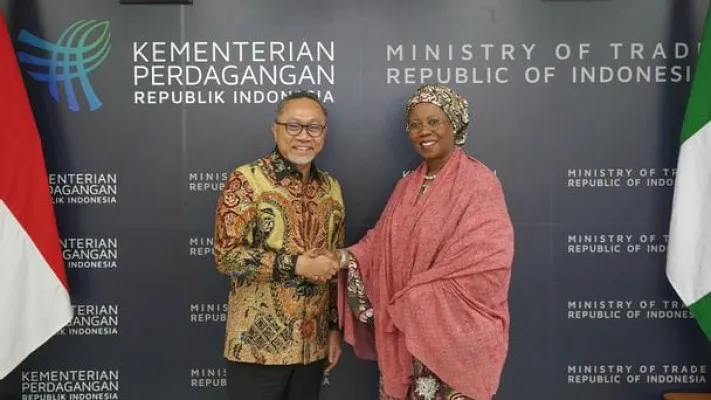 Menteri Perdagangan Zulkifli Hasan menggelar pertemuan dengan Menteri Negara Bidang Industri, Perdagangan, dan Investasi Nigeria Mariam Yalwaji Katagum. (ist)