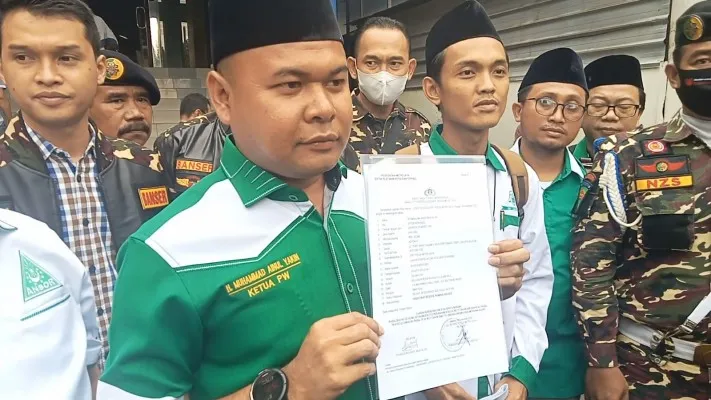 GP Ansor laporkan pegiat media sosial, Faizal Assegaf buntut cuitan yang menyebut Ketua Umum Pengurus Besar Nahdlatul Ulama (PBNU), Yahya Cholil Staquf membenci Habib. (ist)