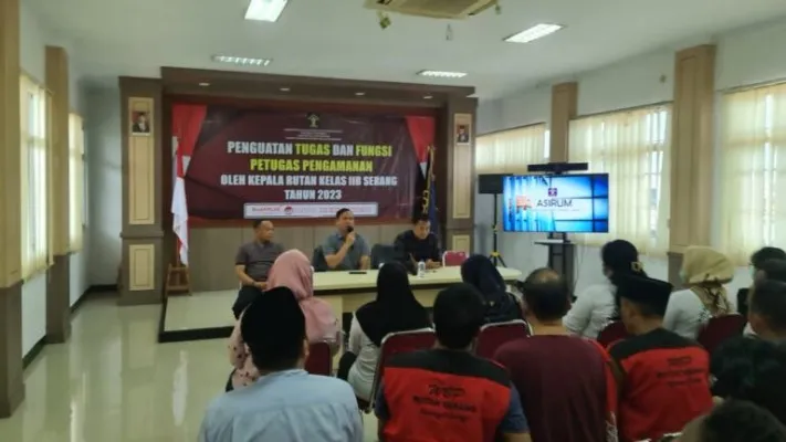 Rutan Serang melakukan sosialisasi program asimilasi rumah yang diperpanjang hingga 30 Juni 2023. (ist)