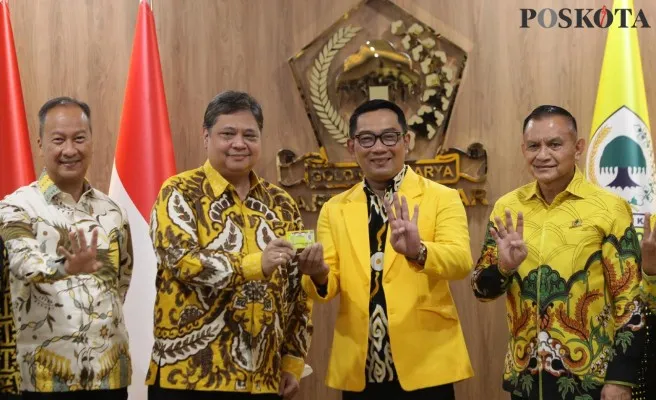 Airlangga Hartarto dan Ridwan Kamil. (rizal)