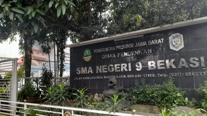 Sekolah almarhum Hasya di SMAN 9 Bekasi, Mustika Jaya Kota Bekasi. (Ihsan Fahmi)