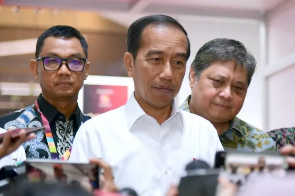 Presiden Joko Widodo saat memberikan keterangan terkait kasus pembunuhan Brigadir J. (biro pers)