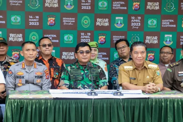 Foto : Pj Gubernur Banten Al Muktabar bersama Forkopimda Provinsi Banten. (Ist.)