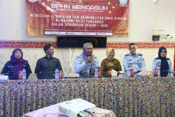 Suasana penerangan hukum yang dilakukan BPHN pada siswa di Banten (Ist)