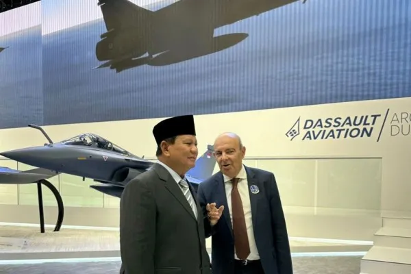 Prabowo Subianto kunjungi Paris Air Show 2023. Foto: Ist.