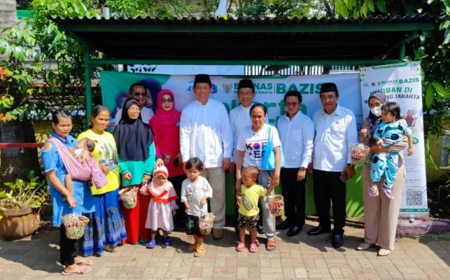 Foto: Baznas Badan Zakat Amal Infaq dan Shadaqoh (Bazis) Provinsi DKI Jakarta memperingati Hari Raya Idul Adha 1444 Hijirah Jakarta berkurban guna mendukung Pemprov DKI Jakarta cegah stunting alias gizi buruk.(ist.)