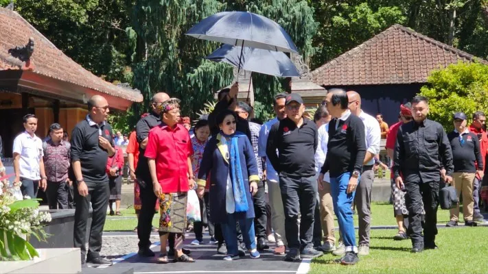 Megawati saat di Kebun Raya Candikuning, Baturiti, Tabanan. (ist)