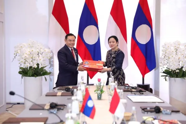 Foto: Ketua DPR RI Puan Maharani menerima parlemen dari Laos, sepakat berantas kejahatan narkotika. (Ist.)