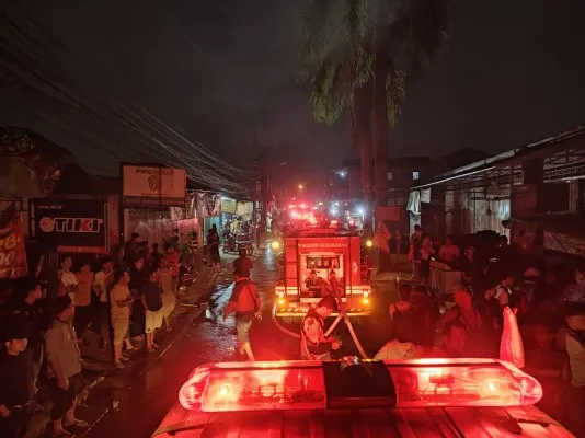 Kebakaran di Pancoran Mas Depok. Ist