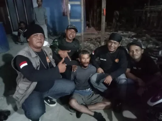 Pelaku pencurian kambing di Sawangan Depok ditangkap warga yang tengah Siskamling. (Ist)