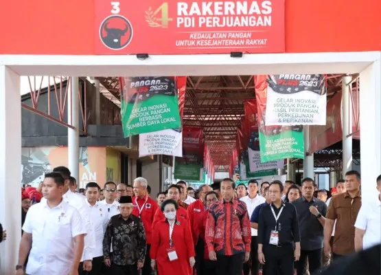 Presiden Jokowi, Ketum PDI Perjuangan dan Pimpinan partai lainnya. (ist)