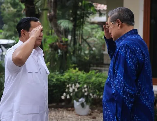 Mantan Presiden RI ke-6, Susilo Bambang Yudhoyono (SBY) soroti kemunduran demokrasi global dan optimis terhadap pemerintahan Presiden Prabowo Subianto. (Panca)