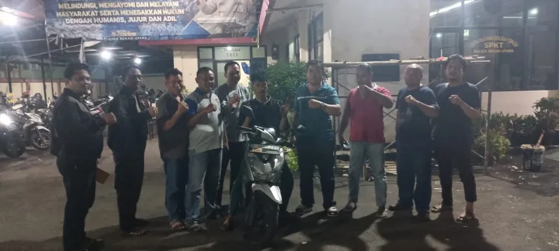 Penangkapan tersangka oleh Polsek Bekasi Utara. ist