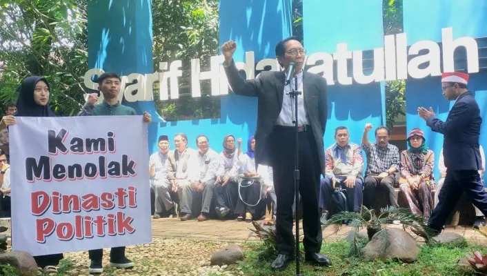 Aksi pernyataan sikap kritik di UIN Ciputat. (ist)