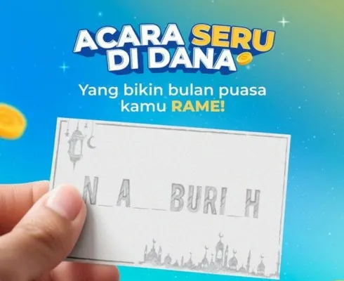 Klaim hadiah saldo DANA di bulan Ramadhan. (IG @dana.id)