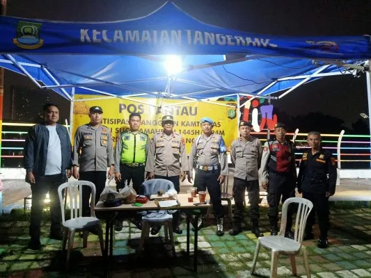 Pemantauan pos pantau Ramadhan yang dibuka Polres Metro Tangerang Kota. (Foto/ist)