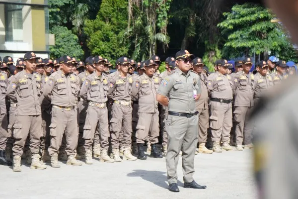 Personel Satpol PP Kabupaten Tangerang. (Foto: Satpol PP Kabupaten Tangerang)