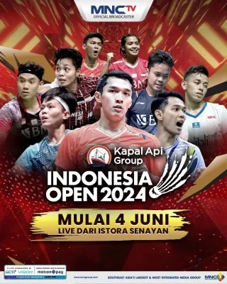 Foto: Turnamen Bulutangkis Indonesia Open 2024 Mulai 4 Juni 2024. (Dok. MNCTV)