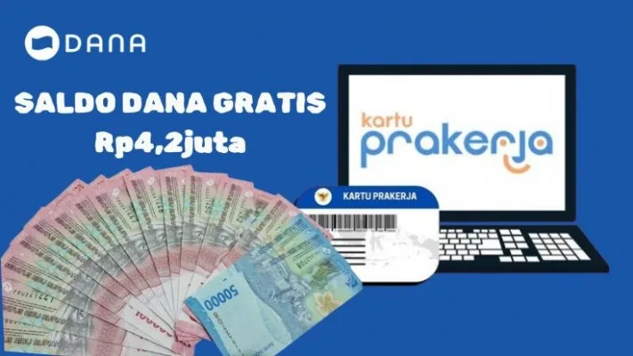 Saldo DANA Prakerja Rp4,2 juta dari pemerintah telah masuk dompet digital 4 Juli 2024, cek informasi cara selengkapnya.  (Poskota/Syania Nurul Lita Baikuni)