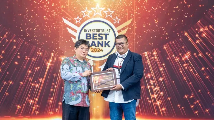 Foto: Bank DKI meraih penghargaan The Best Bank Awards 2024 kategori Bank Pembangunan Daerah (BPD). (Dok. Bank DKI)