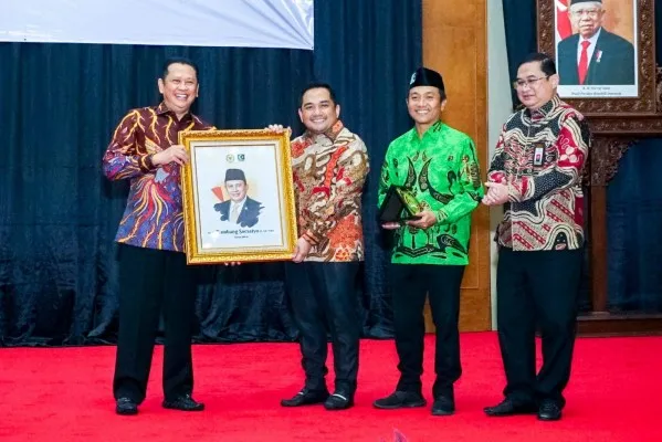 Foto: Ketua MPR RI Bambang Soesatyo dalam Sosialisasi Empat Pilar MPR RI bersama Majelis Nasional Korps Alumni Himpunan Mahasiswa Islam (MN KAHMI), di Gedung Nusantara IV MPR RI, Jakarta. (Dok. Humas MPR)