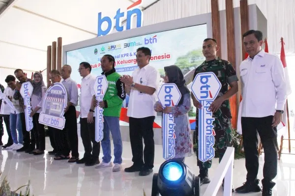 Foto: Bank BTN menggelar akad kredit masaal untuk KPR di Bogor, Jawa Barat. (Dok. Bank BTN)