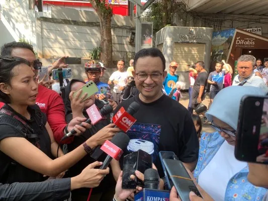 Bakal calon Gubernur DKI Jakarta Anies Baswedan. (Poskota/Pandi)