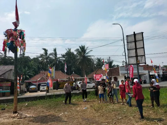 Salah satu lokasi perlombaan yang digelar Polres Serang untuk memeriahkan Hari Kemerdekaan. (dok. Humas Polres Serang)