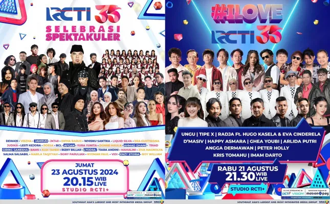 Foto: Jelang HUT RCTI ke-35, dua konser musik hibur penonton. (Dok. RCTI)