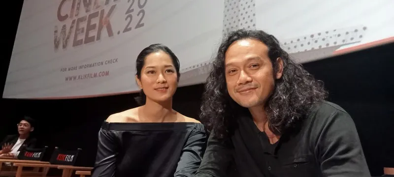 Prisia Nasution dan Dwi Sasono di CGV Fx Sudirman (foto dok. Tresia)