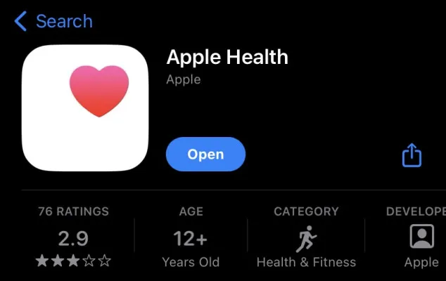 Aplikasi Health di iPhone untuk lacak langkah harian (Poskota/Mitha Aullia)