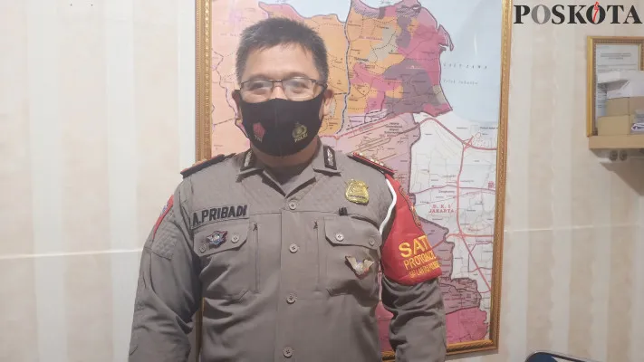 KBO Satlantas Polres Metro Tangerang Kota, AKP Agus Pribadi. (Fernando Toga). 