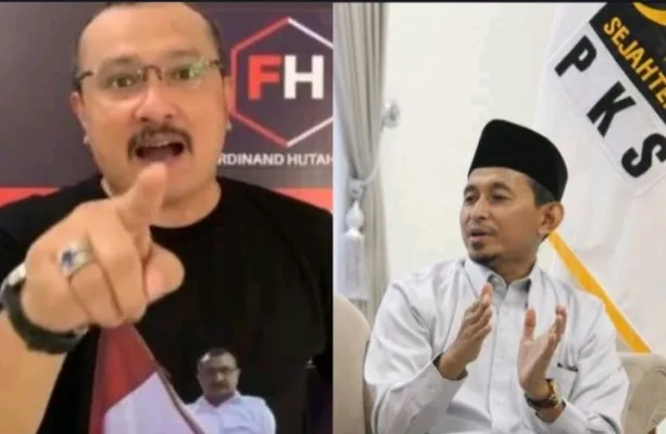 Kolase foto Ferdinand Hutahaean dan politikus PKS, Bukhori Yusuf. (Foto: Diolah dari Google).