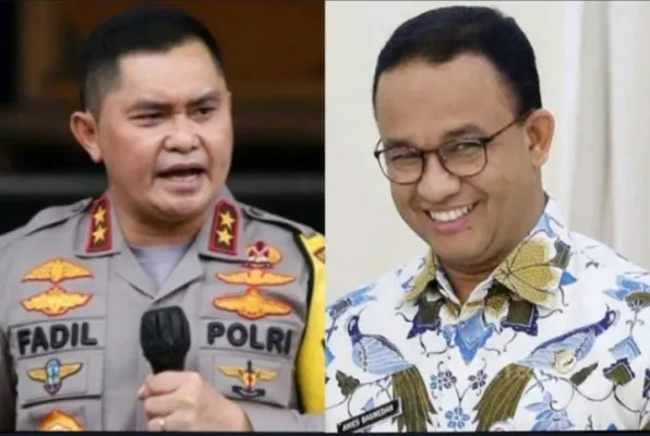 Kolase Kapolda Metro Jaya Irjen Pol Fadil Imran dan Gubernur DKI Jakarta, Anies Baswedan. (Foto: diolah dari google).