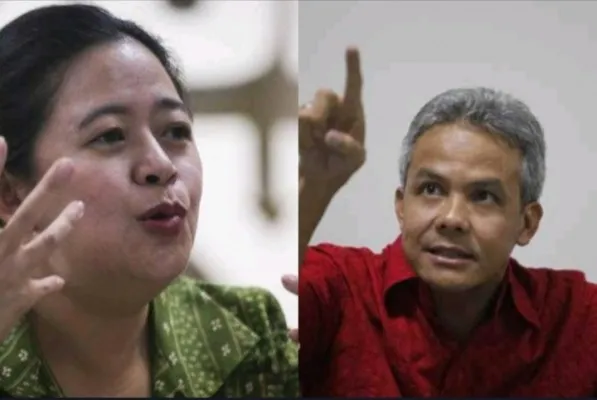 Kolase Puan Maharani dan Ganjar Pranowo. (Foto: Ist).