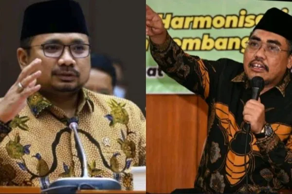 Kolase Menteri Agama Gus Yaqut dan Wakil Ketua Umum PKB Gus Jazil. (Foto: Diolah dari Google).