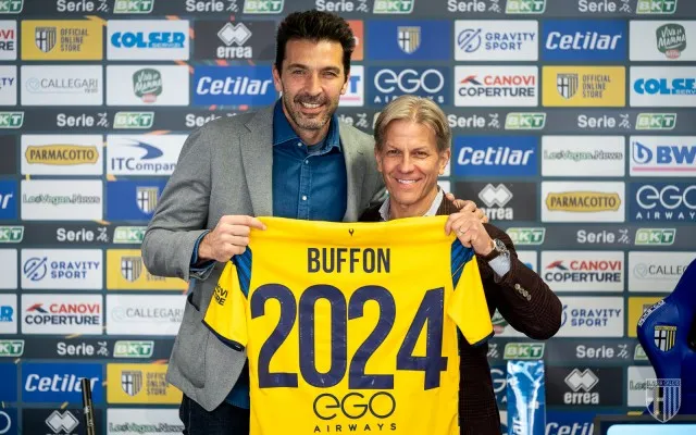 Gianluigi Buffon resmi memperpanjang kontrak dengan Parma (foto: twitter 1913parmacalcio)