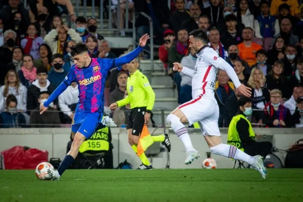 Laga Barcelona vs Frankfurt (foto/twitter FCBarcelona)