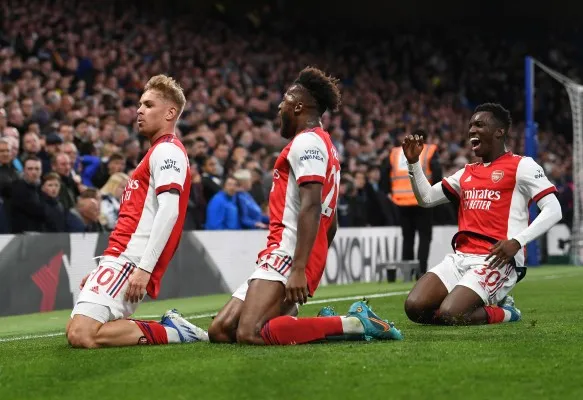 Arsenal menaklukan Chelsea 4-2 dalam lanjutan Liga Inggris (foto:twitter/@premierleague)