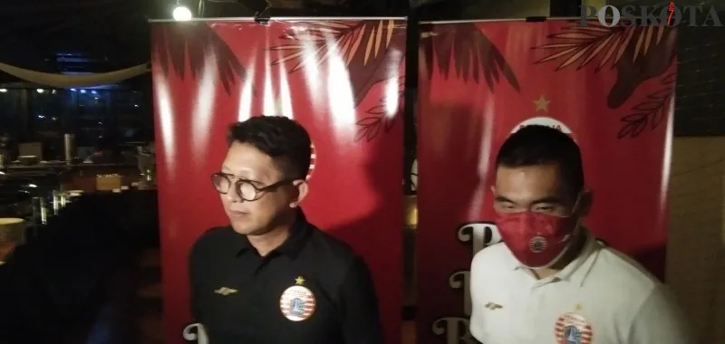 Presiden Persija Mohamad Prapanca (kiri) dan wakil Presiden Persija Ganesha Putera (foto/yoga)