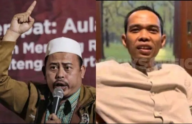 Kolase petinggi PA 212 Slamet Ma'arif dan Ustaz Abdul Somad (UAS). (Foto: Diolah dari Google).