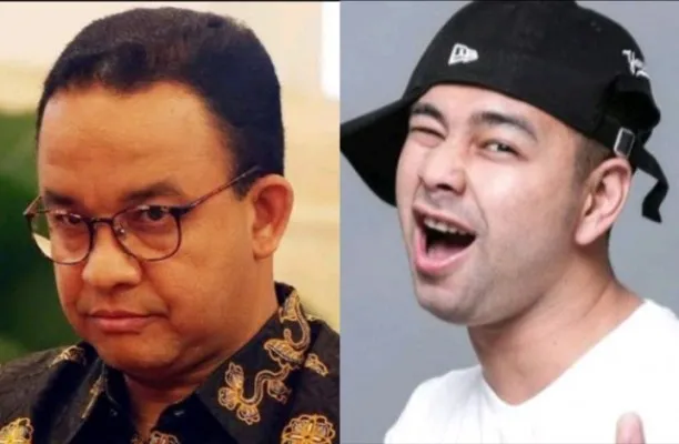 Kolase foto Anies Baswedan dan Raffi Ahmad. (Foto: Diolah dari Google).