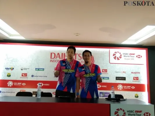 Ganda putra Indonesia, Mohammad Ahsan/Hendra Setiawan (foto/yoga)