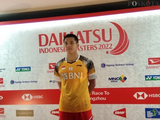 Tunggal putra Indonesia, Jonatan Christie (foto/yoga)