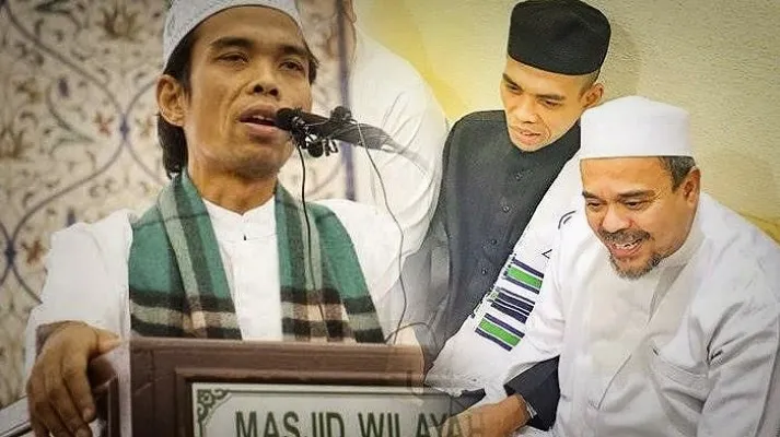 Kolase foto UAS dan Habib Rizieq Shihab. (Foto: Ist).