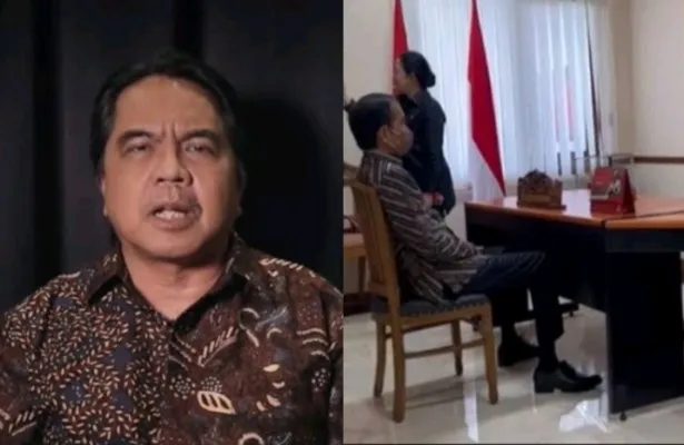 Kolase foto Ade Armando dan Presiden  Jokowi saat bertemu dengan Megawati. (Foto: Diolah dari Google).