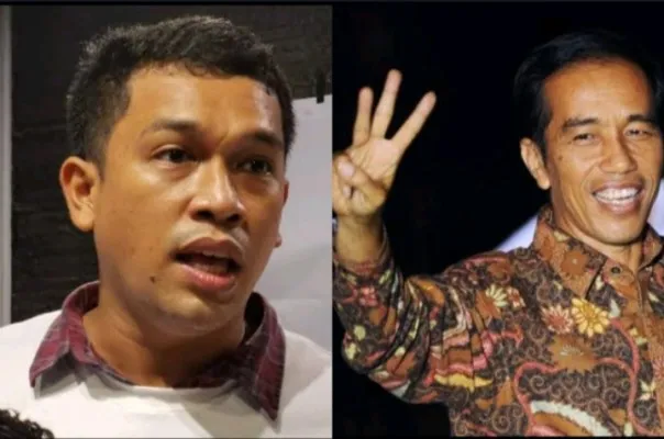 Kolase foto Deklarator Kobar, Sahat Martin Philip Sinurat dan Presiden Jokowi. (Foto: Diolah dari Google).