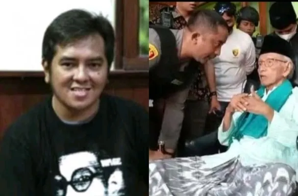 Kolase foto pencabulan santriwati di Ponpes Jombang dan Kiai Ponpes yang didatangi polisi. (Foto: Diolah dari Google).